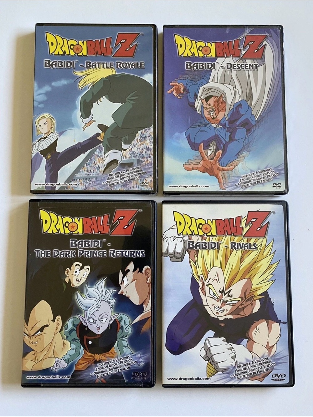 Dragon Ball Z Babidi 4 dvds English Japanese Funimation